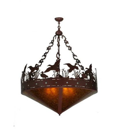 Ducks in Flight 6 Light 42" Wide Pendant