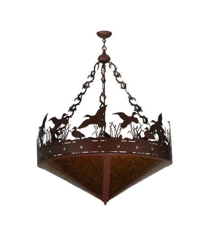 Ducks in Flight 6 Light 42" Wide Pendant
