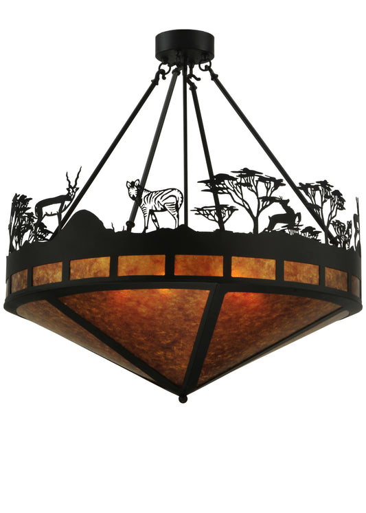 29" W Serengeti Semi-Flushmount Ceiling Fixture