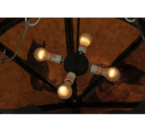 Catch of the Day 4 Light 38" Wide Semi-Flush Ceiling Fixture
