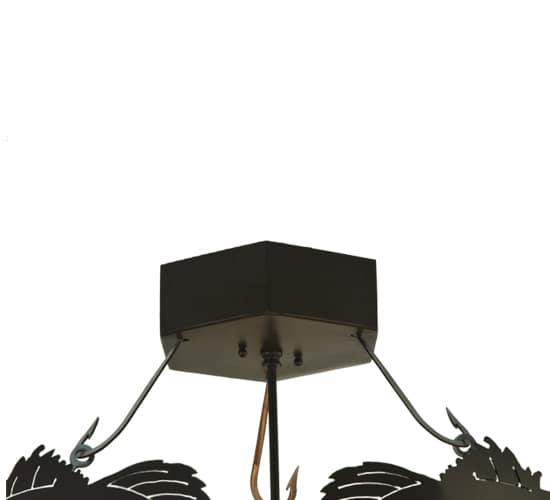 Catch of the Day 4 Light 38" Wide Semi-Flush Ceiling Fixture