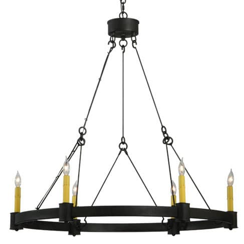 Kenosha 6 Light 36" Wide Taper Candle Style Chandelier