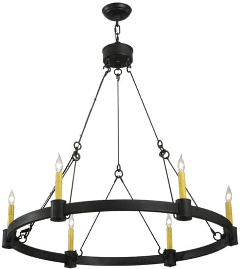 Kenosha 6 Light 36" Wide Taper Candle Style Chandelier