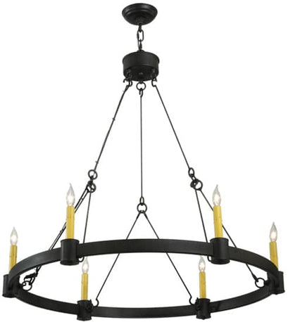 Kenosha 6 Light 36" Wide Taper Candle Style Chandelier