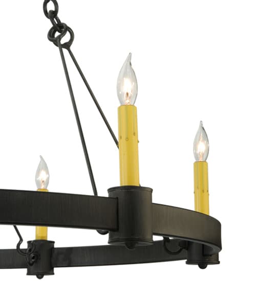 Kenosha 6 Light 36" Wide Taper Candle Style Chandelier