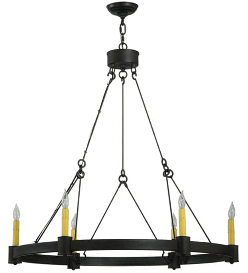 Kenosha 6 Light 36" Wide Taper Candle Style Chandelier