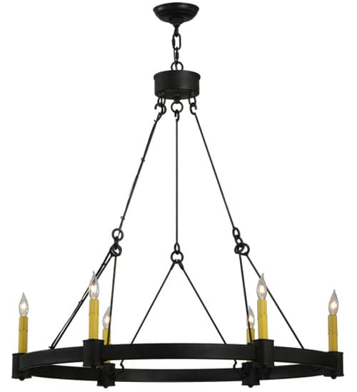 Kenosha 6 Light 36" Wide Taper Candle Style Chandelier