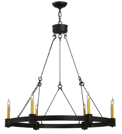 Kenosha 6 Light 36" Wide Taper Candle Style Chandelier