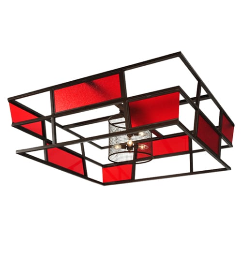 Tavern 8 Light 85" Wide Semi-Flush Ceiling Fixture