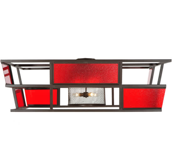 Tavern 8 Light 85" Wide Semi-Flush Ceiling Fixture