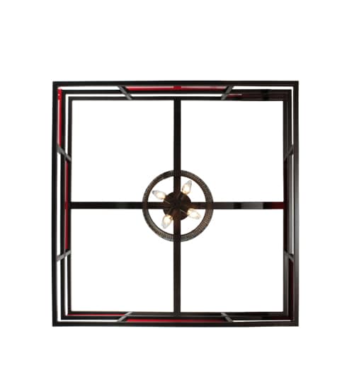 Tavern 8 Light 85" Wide Semi-Flush Ceiling Fixture