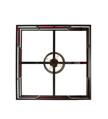 Tavern 8 Light 85" Wide Semi-Flush Ceiling Fixture