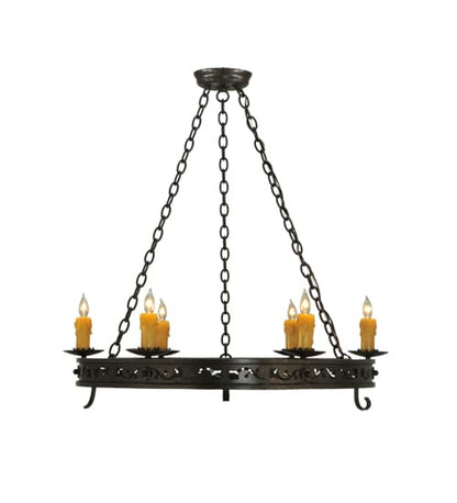 Sagebrush 6 Light 36" Wide Taper Candle Style Chandelier