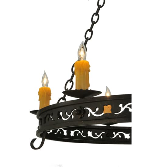 Sagebrush 6 Light 36" Wide Taper Candle Style Chandelier