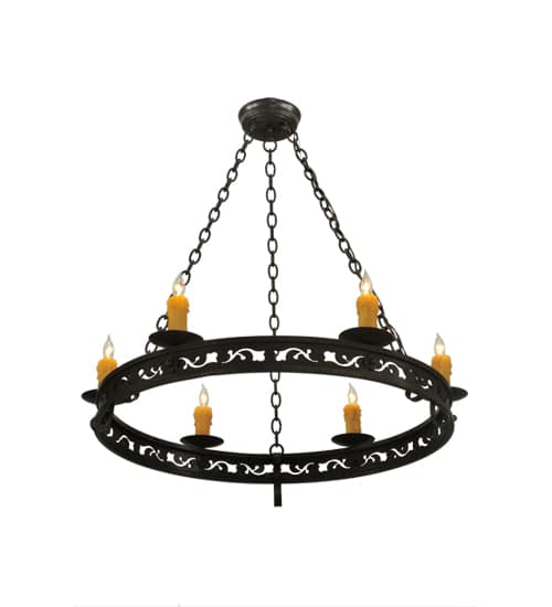 Sagebrush 6 Light 36" Wide Taper Candle Style Chandelier