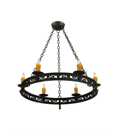 Sagebrush 6 Light 36" Wide Taper Candle Style Chandelier