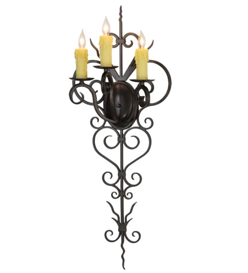 Kenna 3 Light 36" Tall Wall Sconce