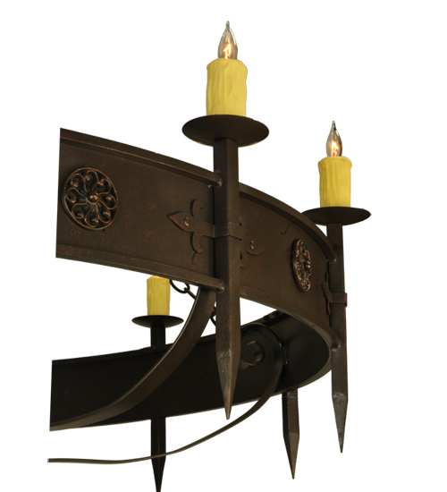 Warwick 12 Light 72" Wide Taper Candle Style Chandelier - Gilded Tobacco Finish