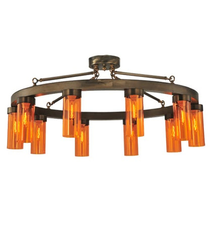 Clark 10 Light 48" Wide Semi-Flush Ceiling Fixture