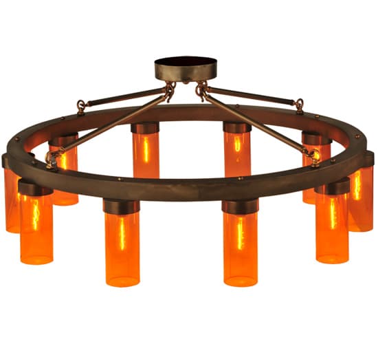 Clark 10 Light 48" Wide Semi-Flush Ceiling Fixture