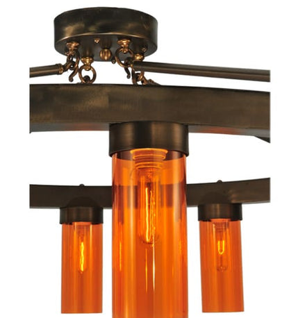 Clark 10 Light 48" Wide Semi-Flush Ceiling Fixture