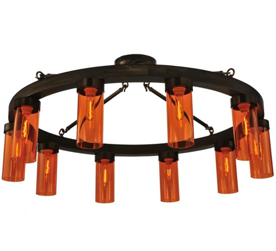 Clark 10 Light 48" Wide Semi-Flush Ceiling Fixture