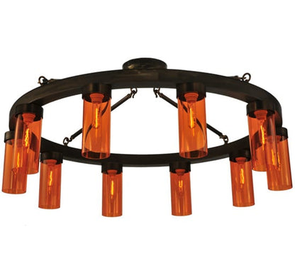 Clark 10 Light 48" Wide Semi-Flush Ceiling Fixture