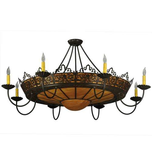 Stanley 8 Light 46" Wide Semi-Flush Ceiling Fixture