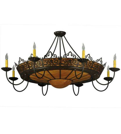 Stanley 8 Light 46" Wide Semi-Flush Ceiling Fixture
