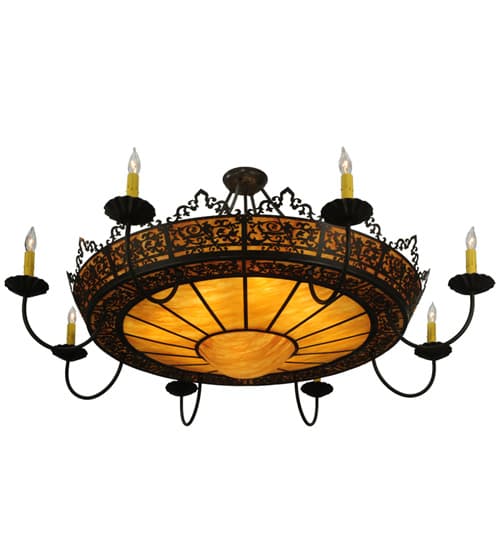 Stanley 8 Light 46" Wide Semi-Flush Ceiling Fixture