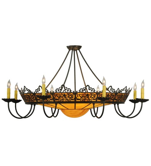 Stanley 8 Light 46" Wide Semi-Flush Ceiling Fixture