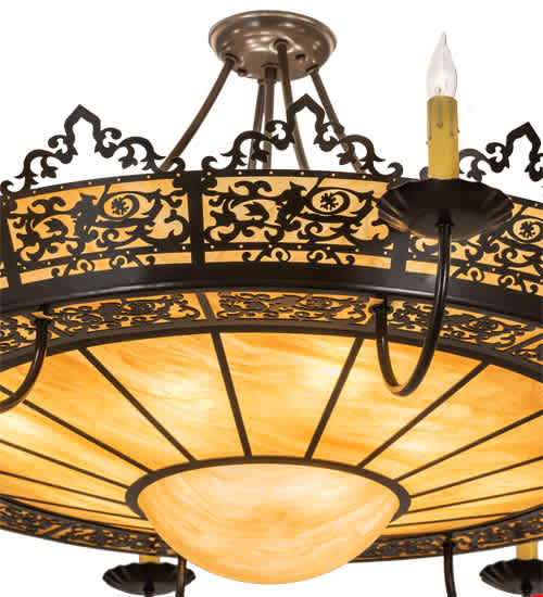 Stanley 8 Light 46" Wide Semi-Flush Ceiling Fixture