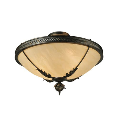 Hoja 4 Light 30" Wide Semi-Flush Bowl Ceiling Fixture