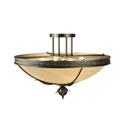 Hoja 4 Light 30" Wide Semi-Flush Bowl Ceiling Fixture