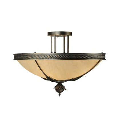 Hoja 4 Light 30" Wide Semi-Flush Bowl Ceiling Fixture