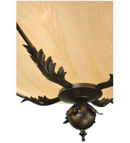 Hoja 4 Light 30" Wide Semi-Flush Bowl Ceiling Fixture