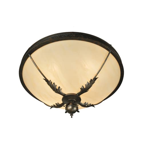 Hoja 4 Light 30" Wide Semi-Flush Bowl Ceiling Fixture