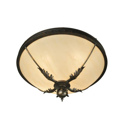 Hoja 4 Light 30" Wide Semi-Flush Bowl Ceiling Fixture
