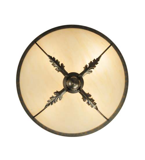 Hoja 4 Light 30" Wide Semi-Flush Bowl Ceiling Fixture