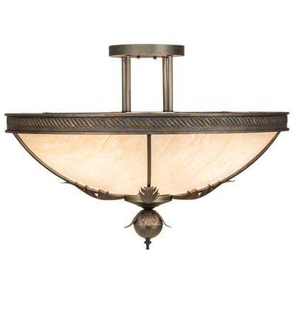 Hoja 4 Light 30" Wide Semi-Flush Bowl Ceiling Fixture