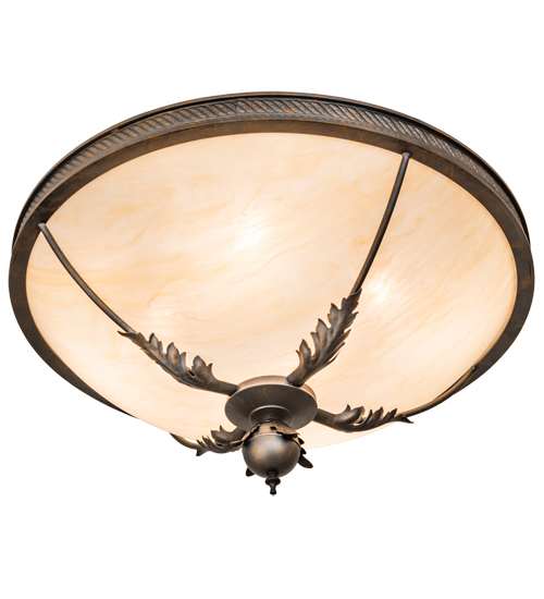 Hoja 4 Light 30" Wide Semi-Flush Bowl Ceiling Fixture