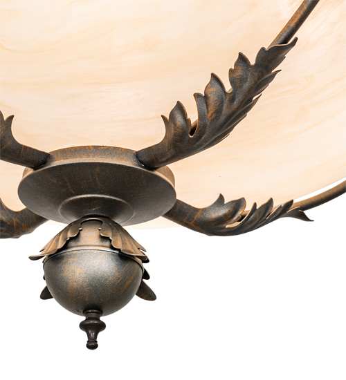 Hoja 4 Light 30" Wide Semi-Flush Bowl Ceiling Fixture