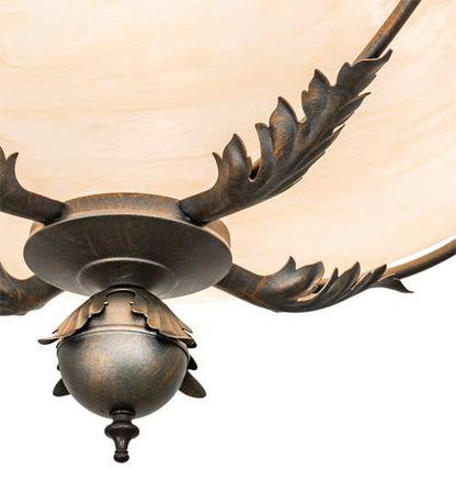 Hoja 4 Light 30" Wide Semi-Flush Bowl Ceiling Fixture