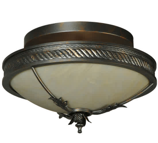 Hoja 2 Light 15" Wide Semi-Flush Bowl Ceiling Fixture