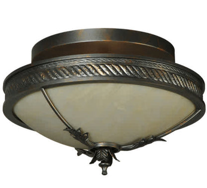 Hoja 2 Light 15" Wide Semi-Flush Bowl Ceiling Fixture