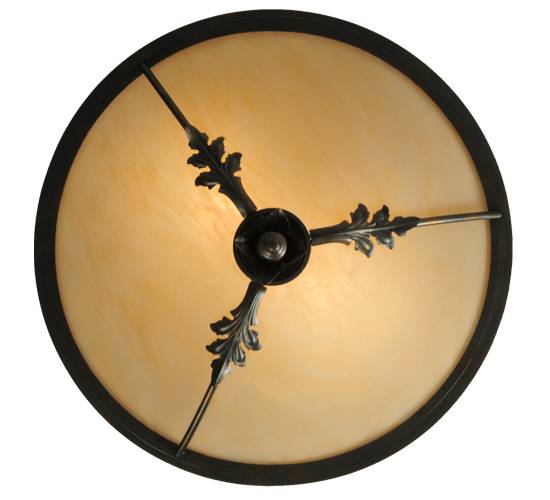 Hoja 2 Light 15" Wide Semi-Flush Bowl Ceiling Fixture