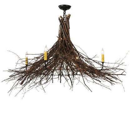 Twigs 4 Light 48" Wide Taper Candle Style Chandelier