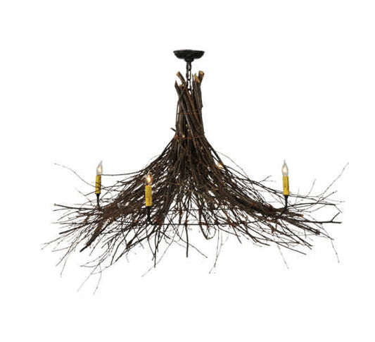 Twigs 4 Light 48" Wide Taper Candle Style Chandelier