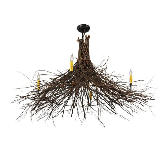 Twigs 4 Light 48" Wide Taper Candle Style Chandelier