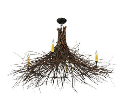 Twigs 4 Light 48" Wide Taper Candle Style Chandelier